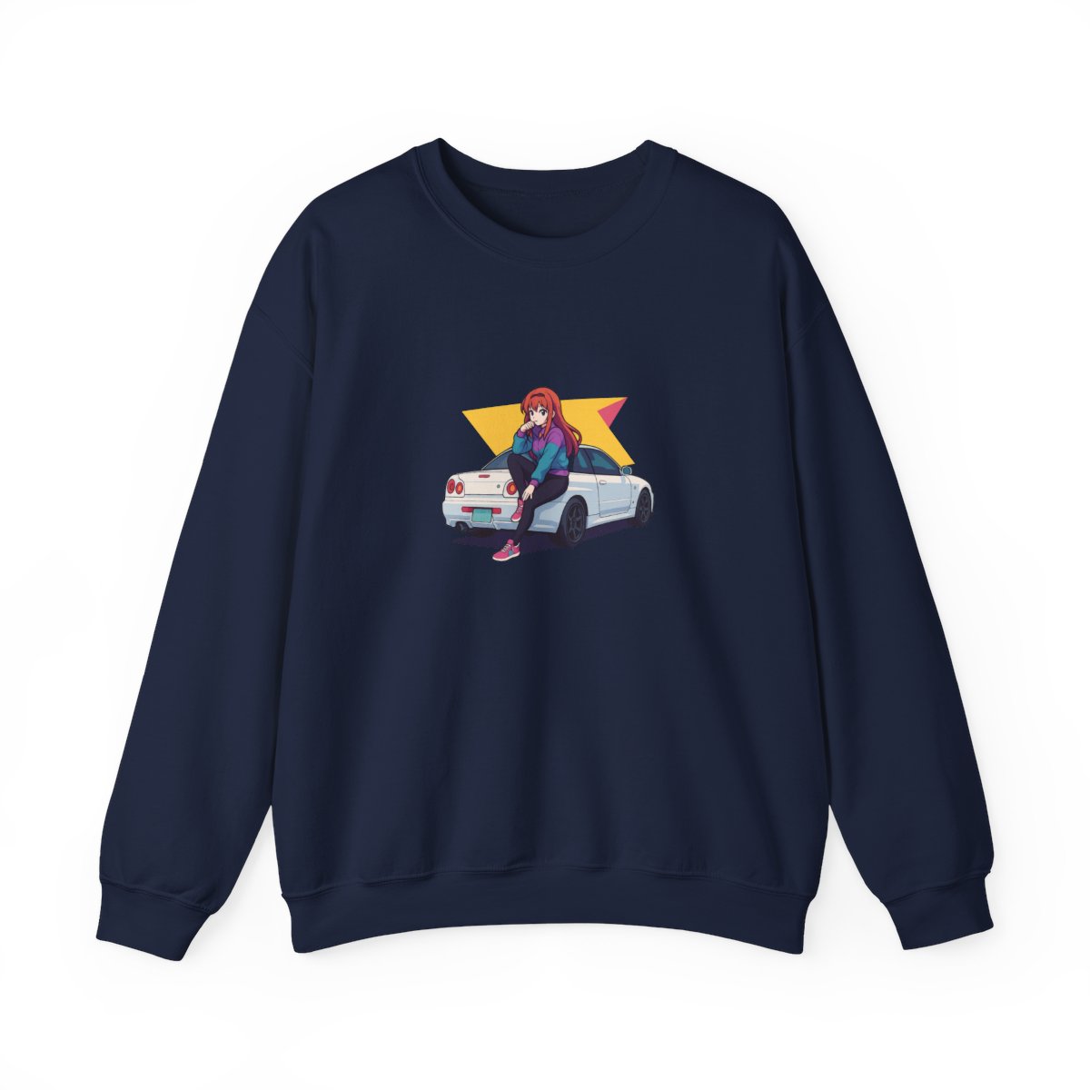 SSSniperWolf Anime GTR Crewneck Sweatshirt - alternate angle 2, merchandise