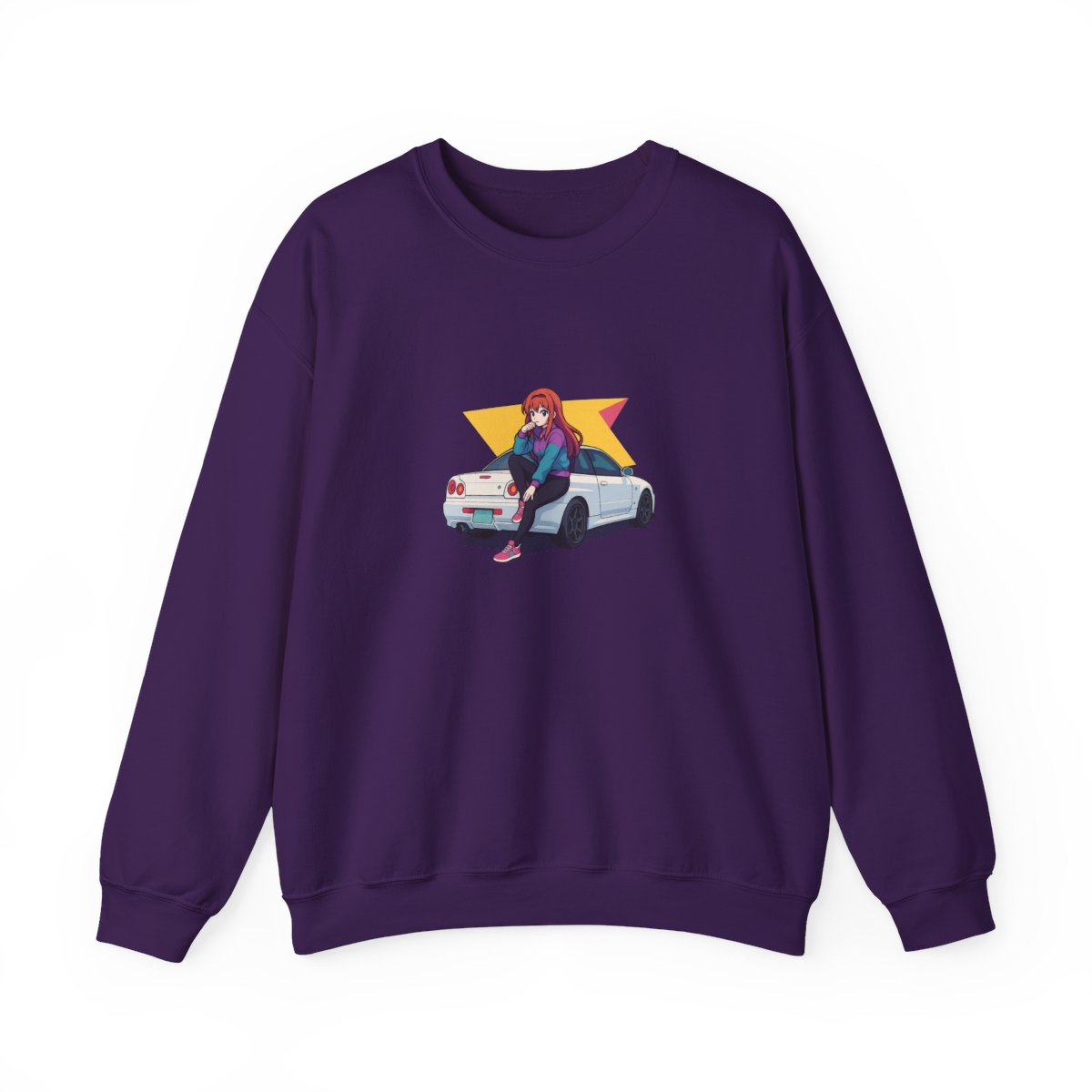 SSSniperWolf Anime GTR Crewneck Sweatshirt - alternate angle 3, merchandise