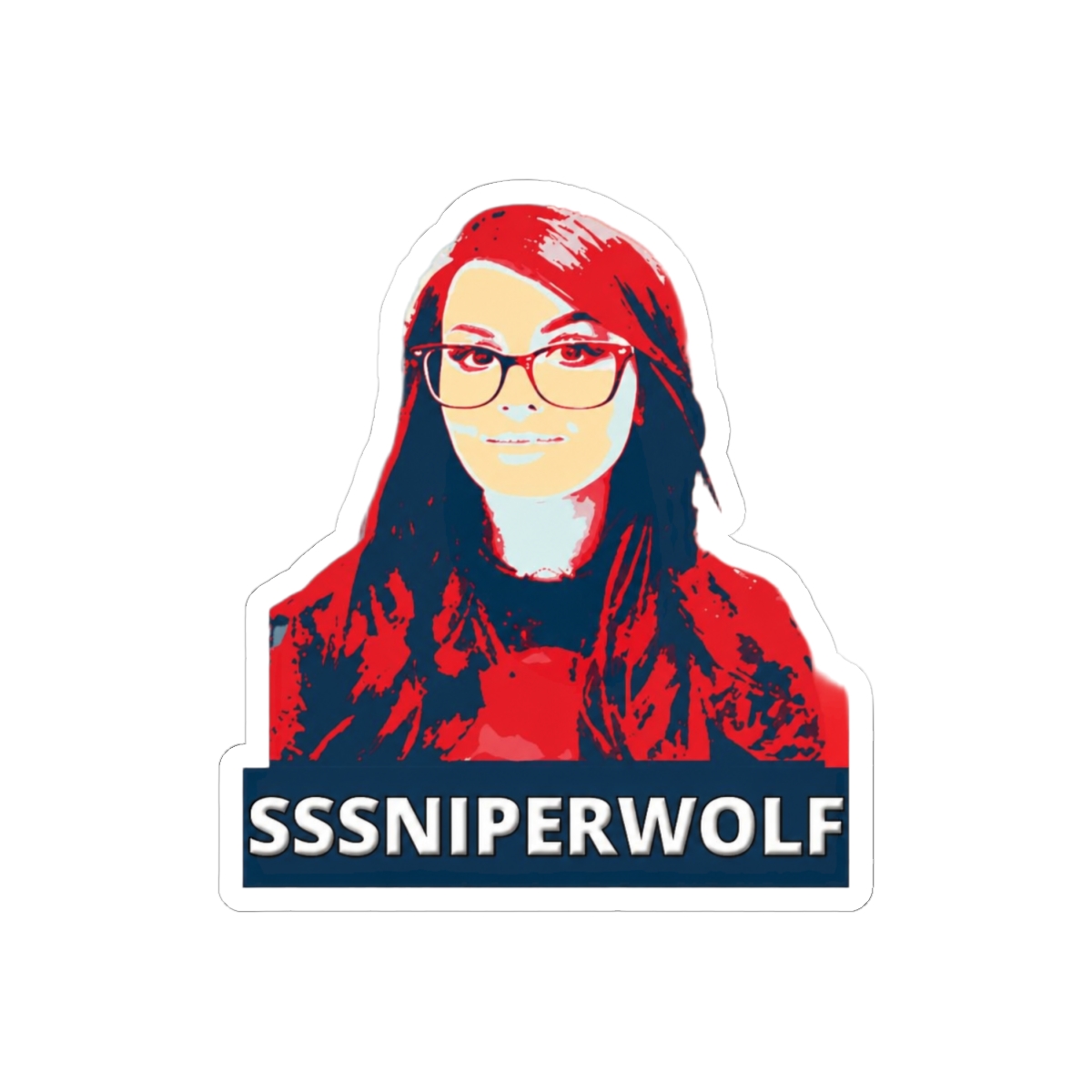 SSSniperWolf Bold Stylized Sticker | Gaming Fan Vinyl Decal - alternate angle 1, merchandise