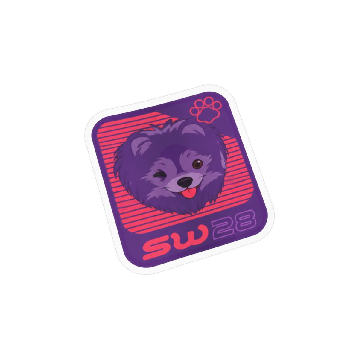 Winking Pomeranian Sticker | Cute SSSniperWolf Inspired Vinyl Decal