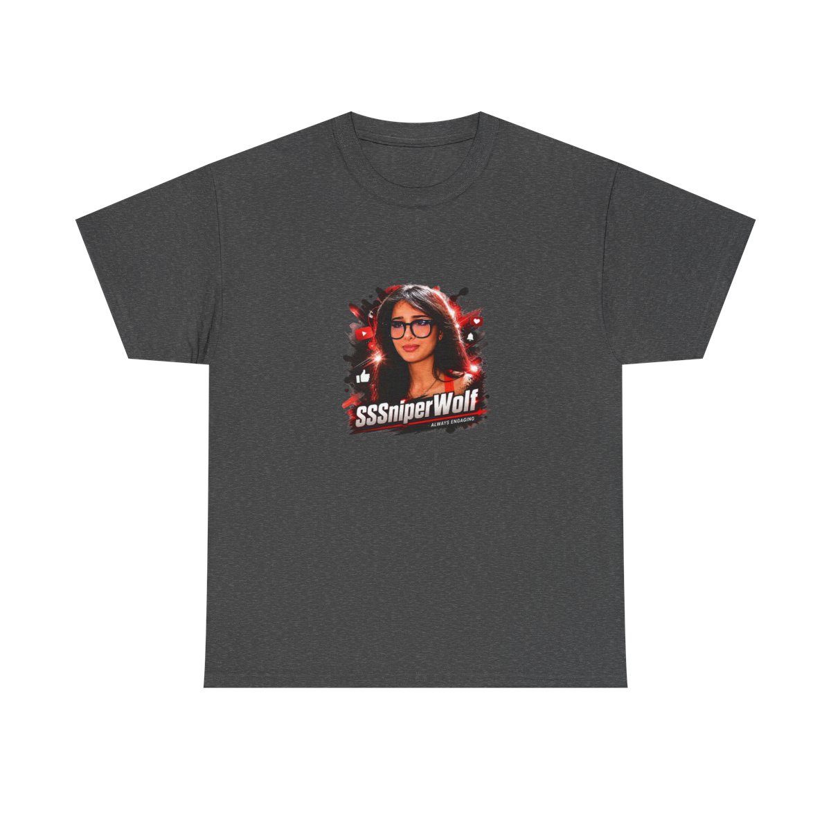SSSNiperWolf "viral content" Unisex Tee - alternate angle 4, merchandise