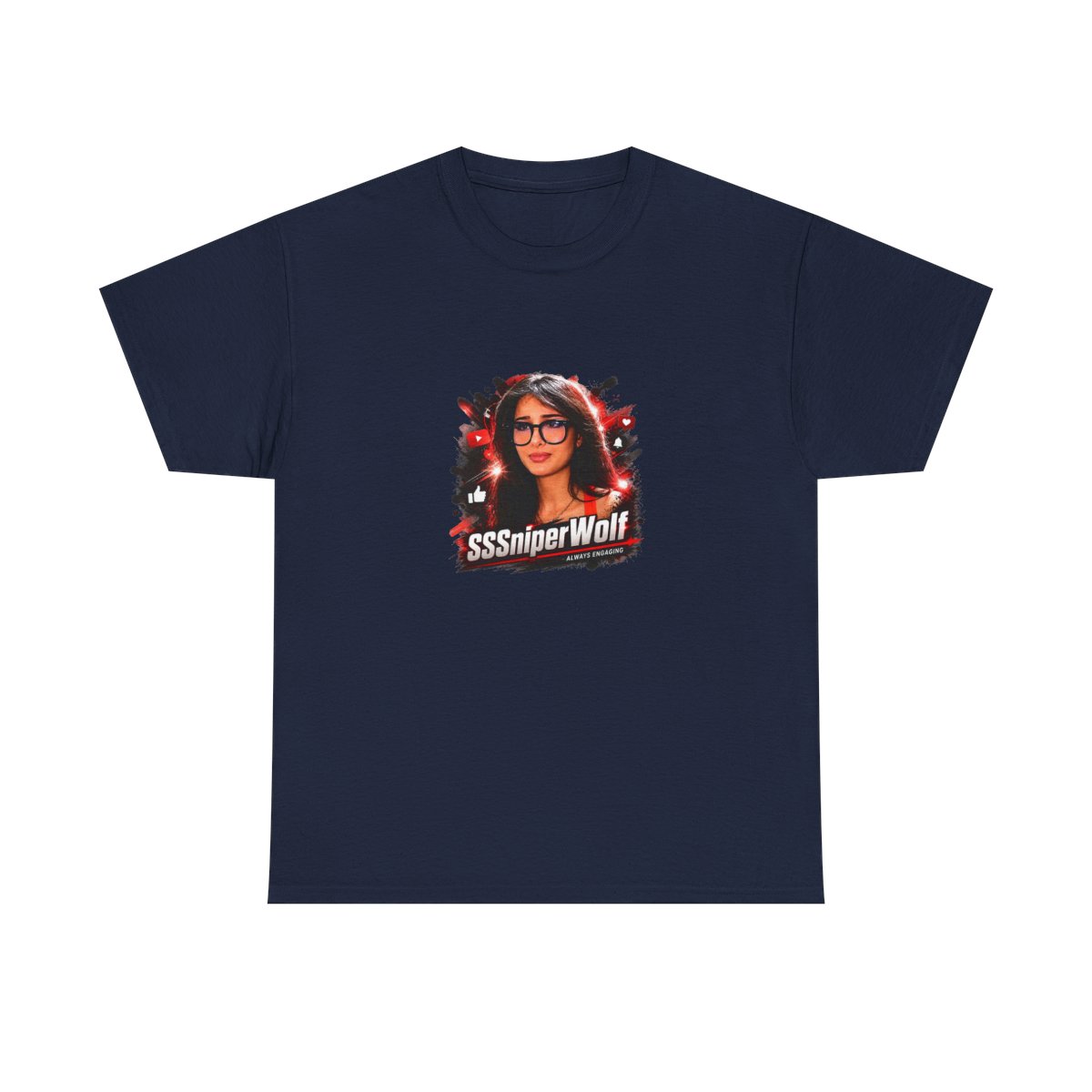 SSSNiperWolf "viral content" Unisex Tee - alternate angle 5, merchandise