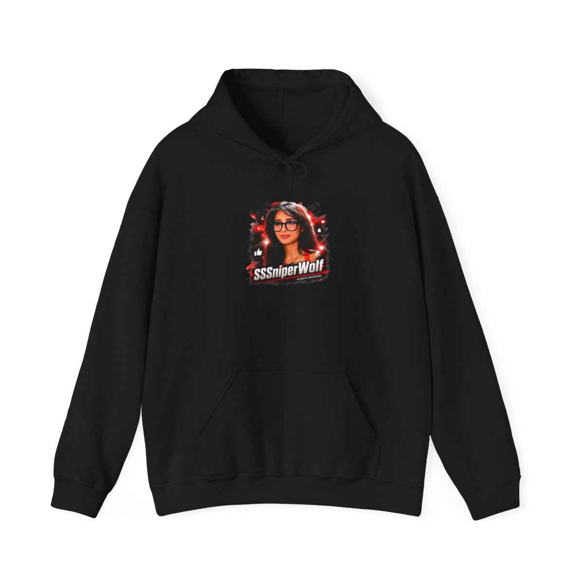 SSSNiperWolf "viral content" Hoodie - alternate angle 2, merchandise